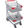 dual baskets shopping trolleys