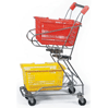 trolleys for plastic shopping baskets BT-04